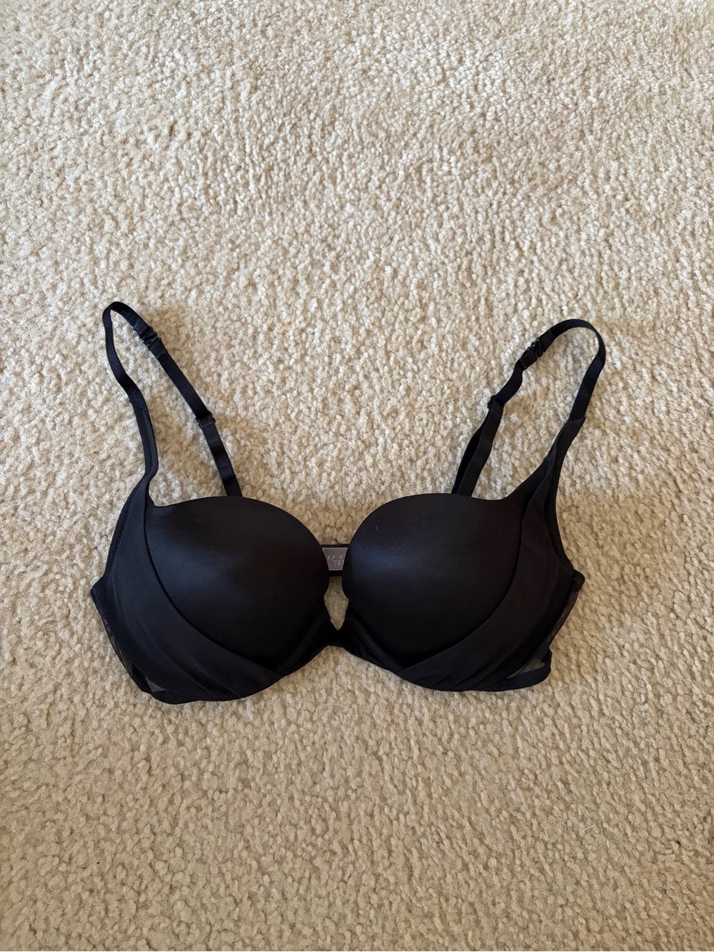 Vintage Victoria’s Secret Black Women's Padded Demi Bra